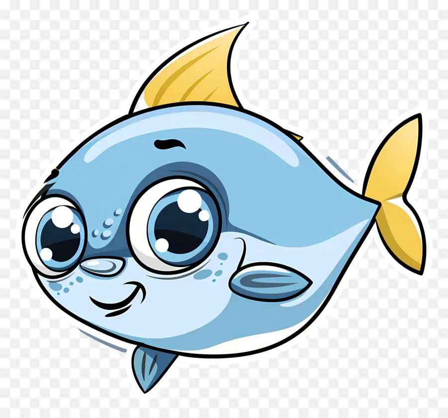 Desenho De Peixe，Peixe Azul PNG