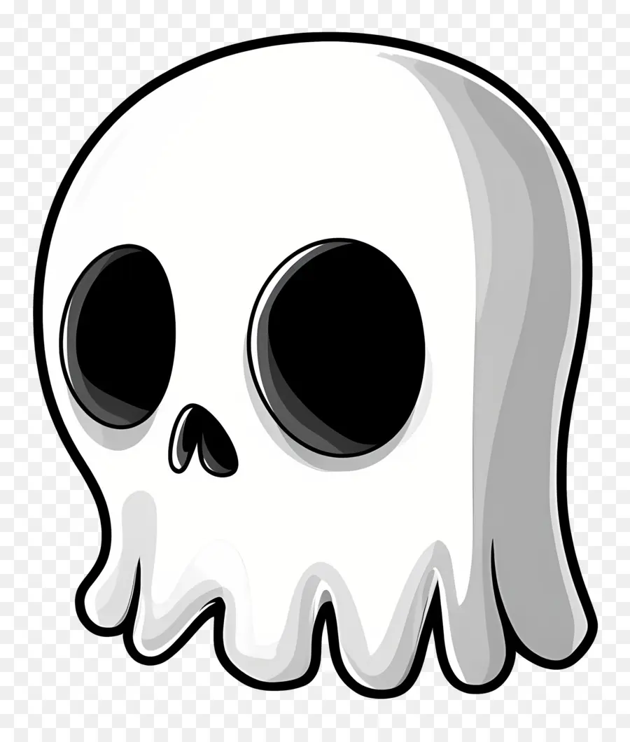 Fantasma De Desenho Animado，Caveira De Desenho Animado PNG