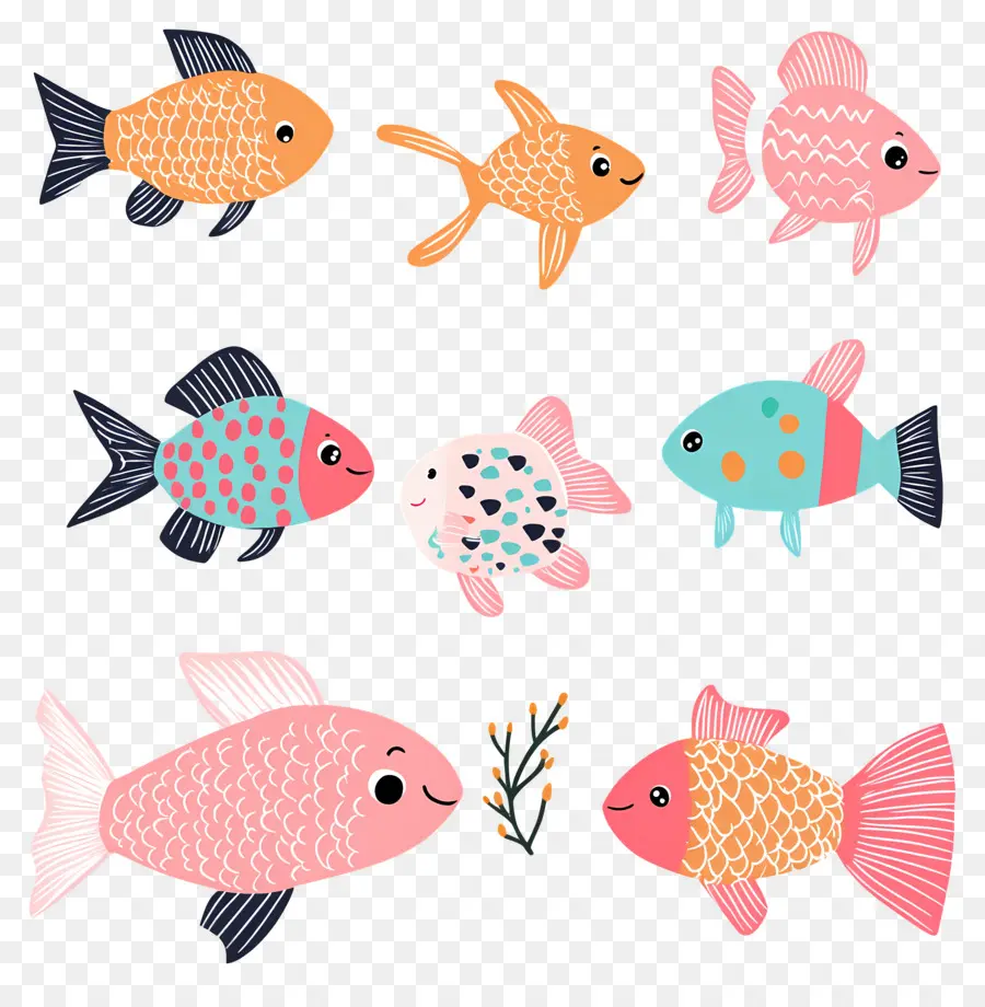 Desenho De Peixe，Peixe Colorido PNG