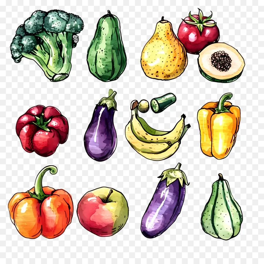 Legumes E Frutas，Frutas E Legumes PNG