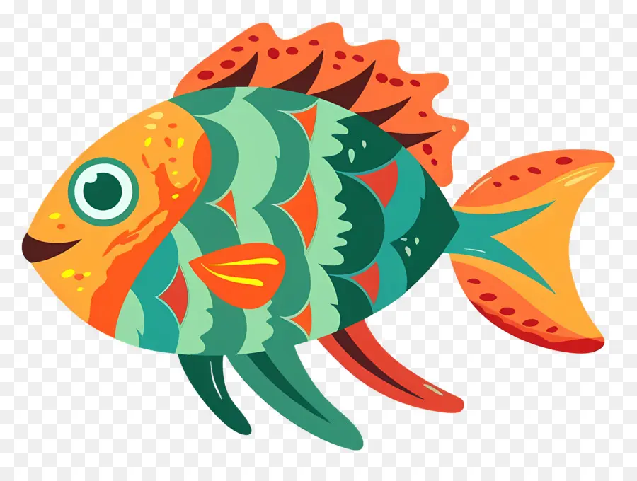 Desenho De Peixe，Peixe Laranja PNG