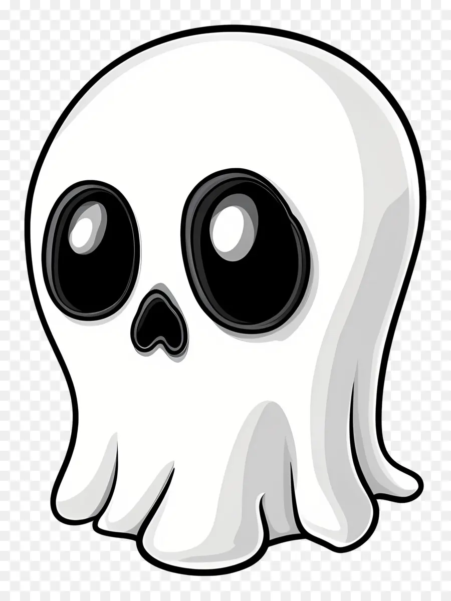 Fantasma De Desenho Animado，Caveira De Desenho Animado PNG