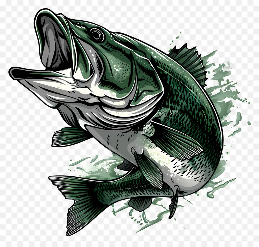 Peixe Robalo，Peixe Verde PNG