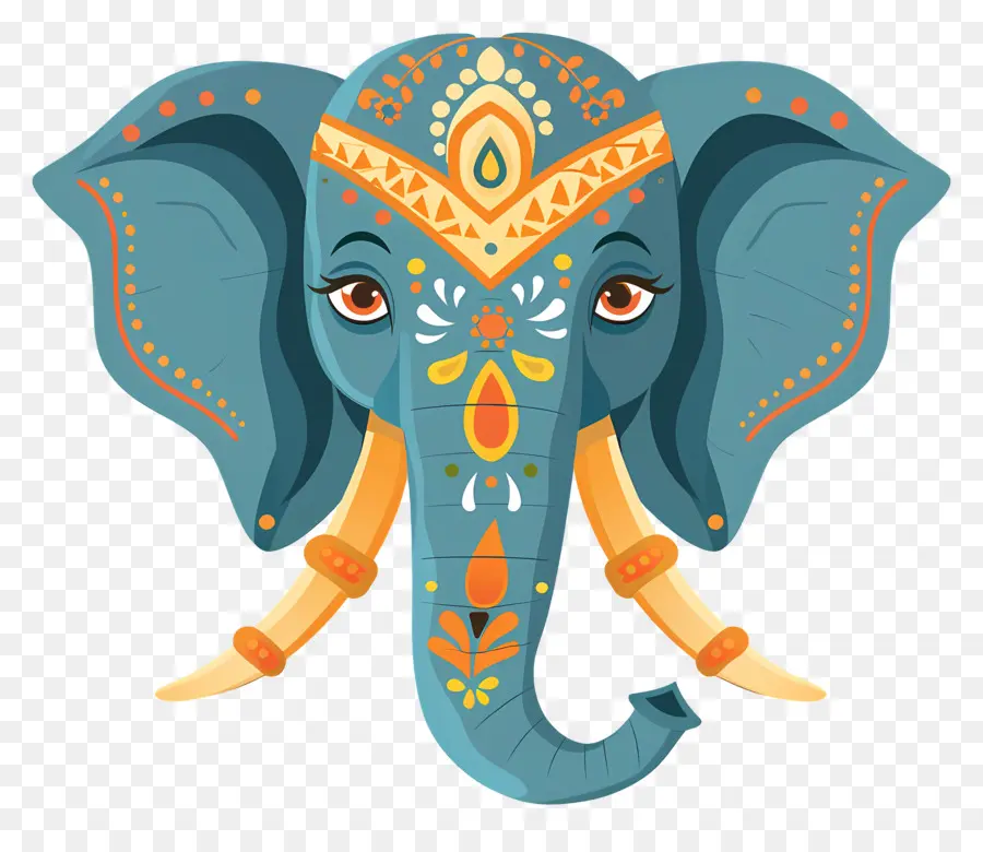 Elefante Indiano，Elefante Decorativo PNG