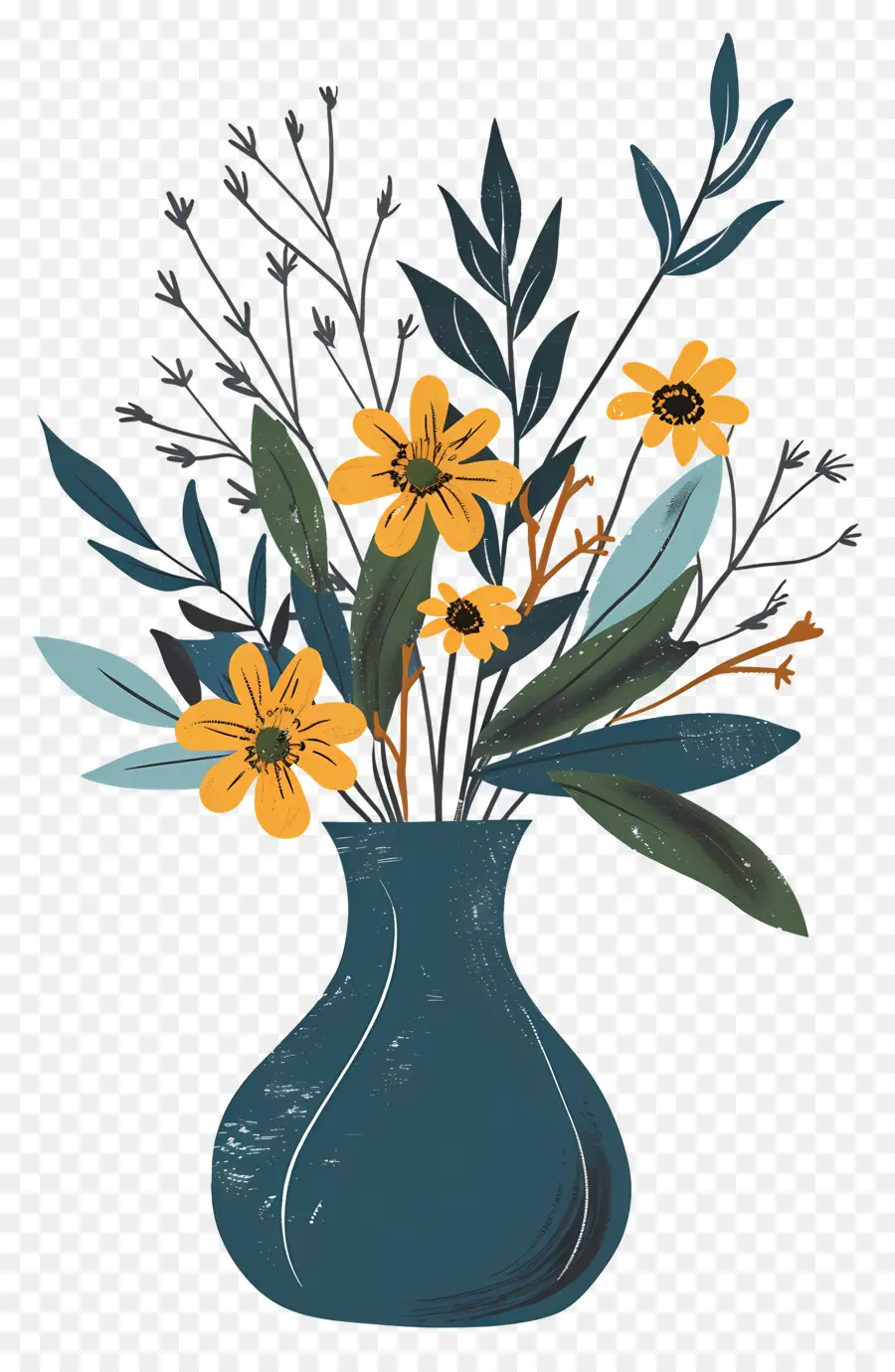 Flores Em Vaso，Decorativo PNG