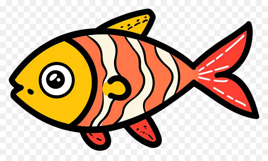 Desenho De Peixe，Peixe Laranja E Branco PNG