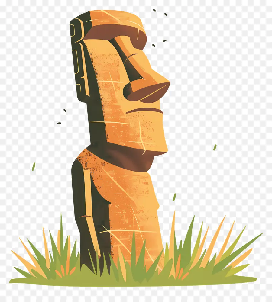 Moai，Estátua Da Ilha De Páscoa PNG