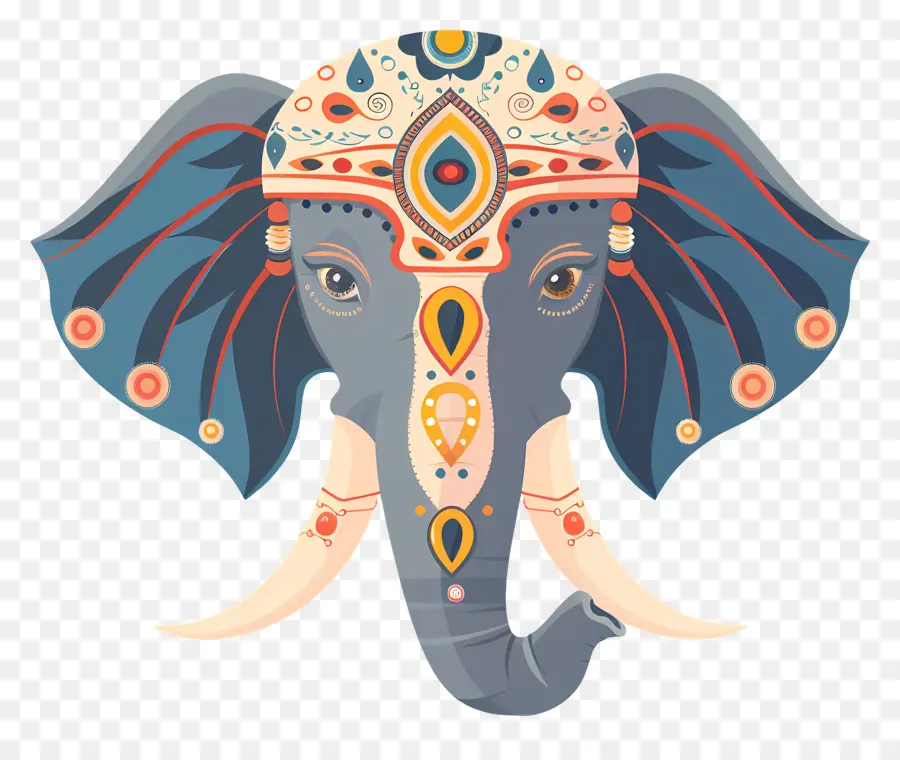 Elefante Indiano，Elefante Decorativo PNG