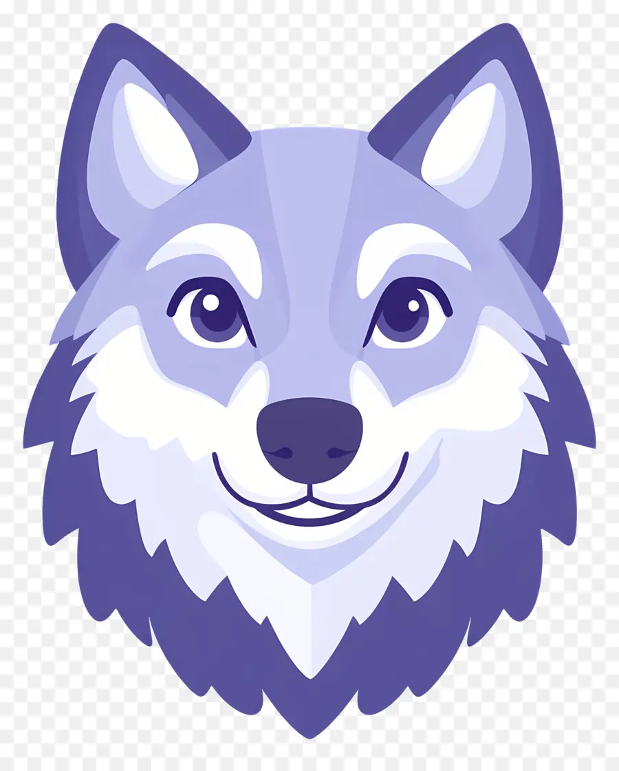 Cabeça De Lobo，Lobo Azul Dos Desenhos Animados PNG