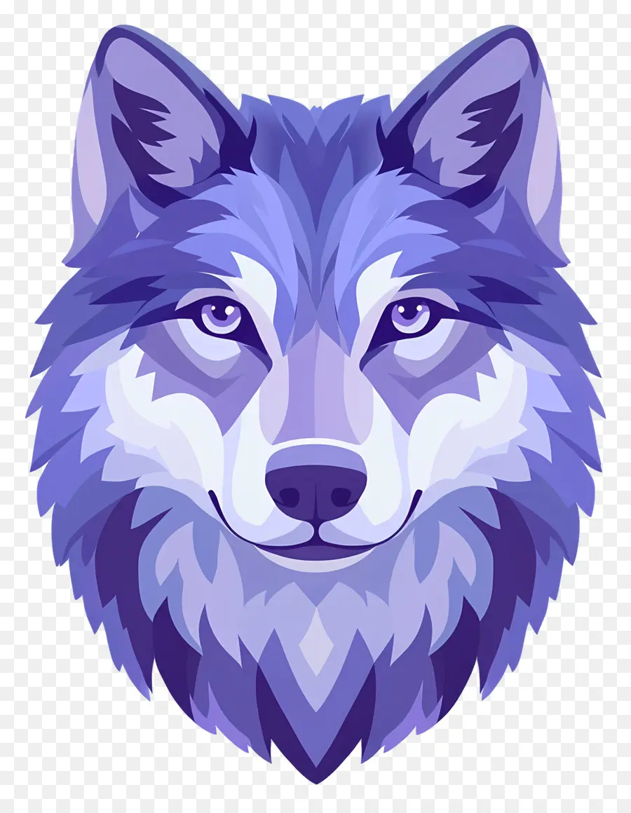 Cabeça De Lobo，Lobo Azul Dos Desenhos Animados PNG