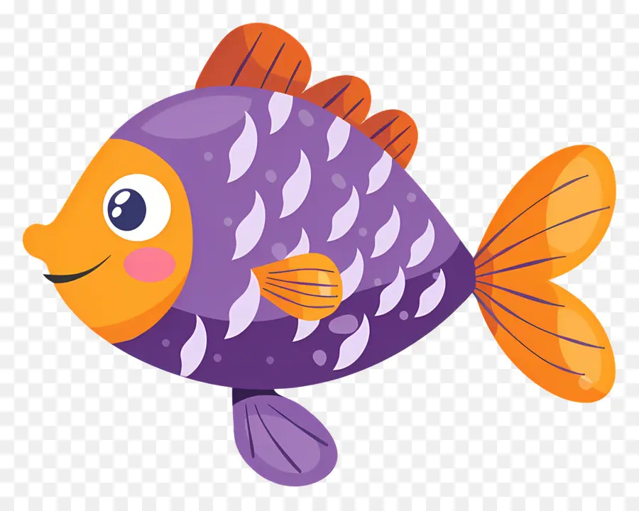 Desenho De Peixe，Peixe Roxo PNG