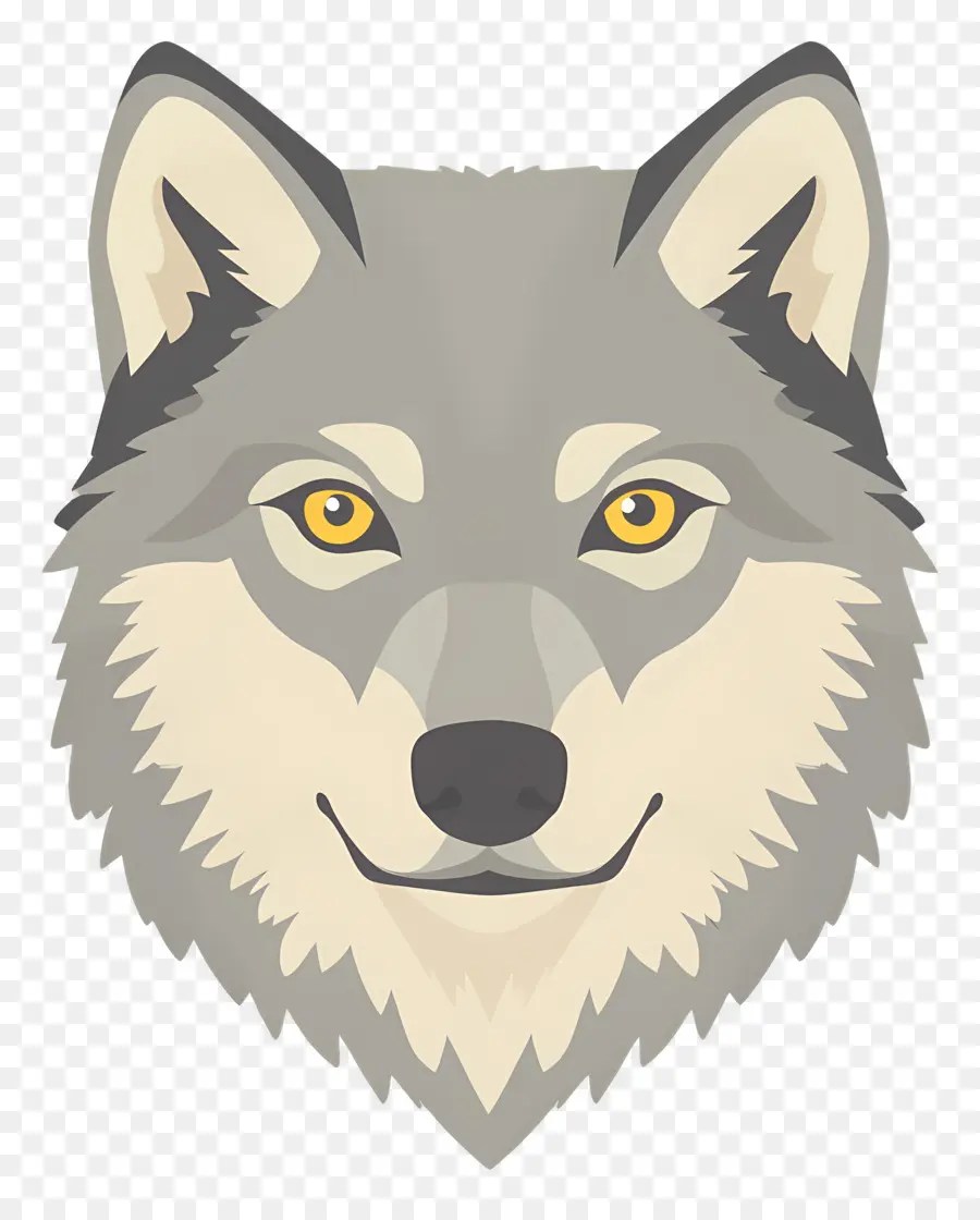 Cabeça De Lobo，Lobo Geométrico PNG