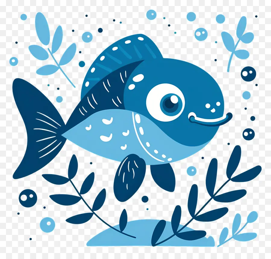 Desenho De Peixe，Peixe Azul PNG