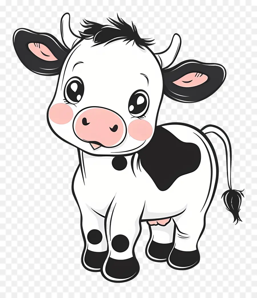 Vaca Fofa，Desenho Animado PNG