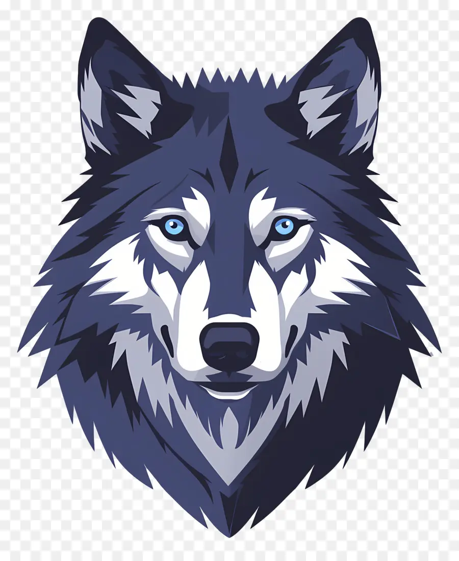 Cabeça De Lobo，Lobo Azul PNG