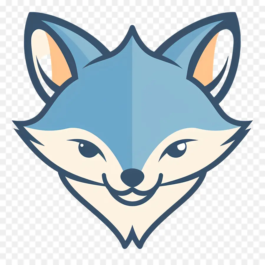 Cabeça De Lobo，Cara De Raposa De Desenho Animado PNG