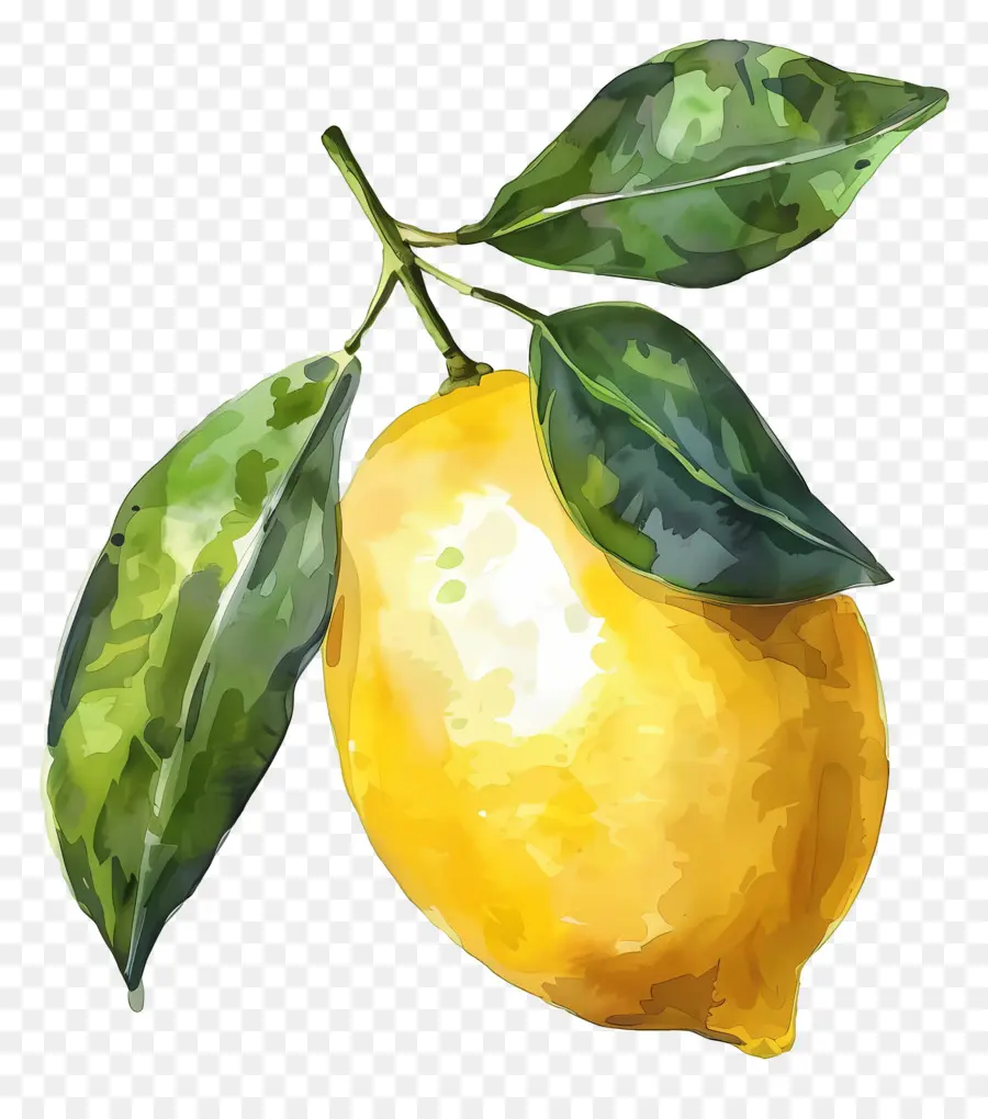 Aquarela Limão，Limão único PNG