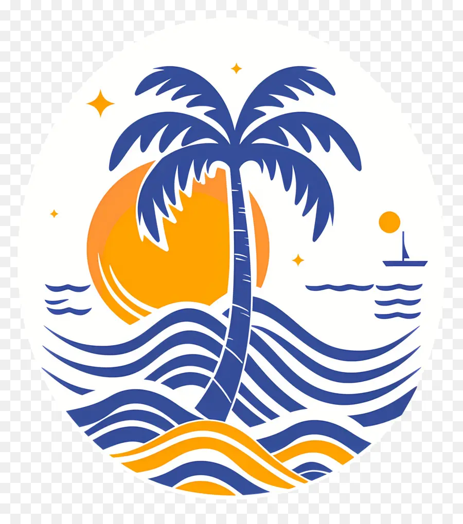 Logotipo Da Praia，Praia Tropical PNG