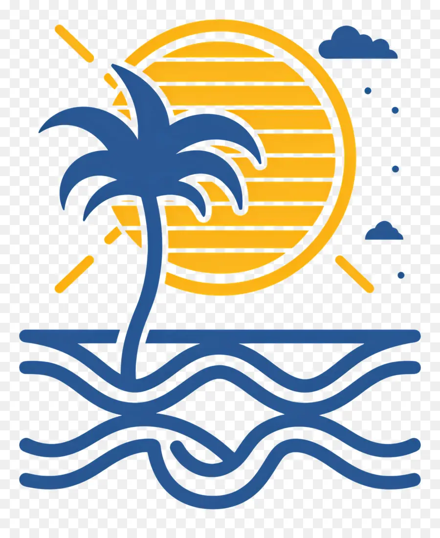 Logotipo Da Praia，Cena De Praia PNG