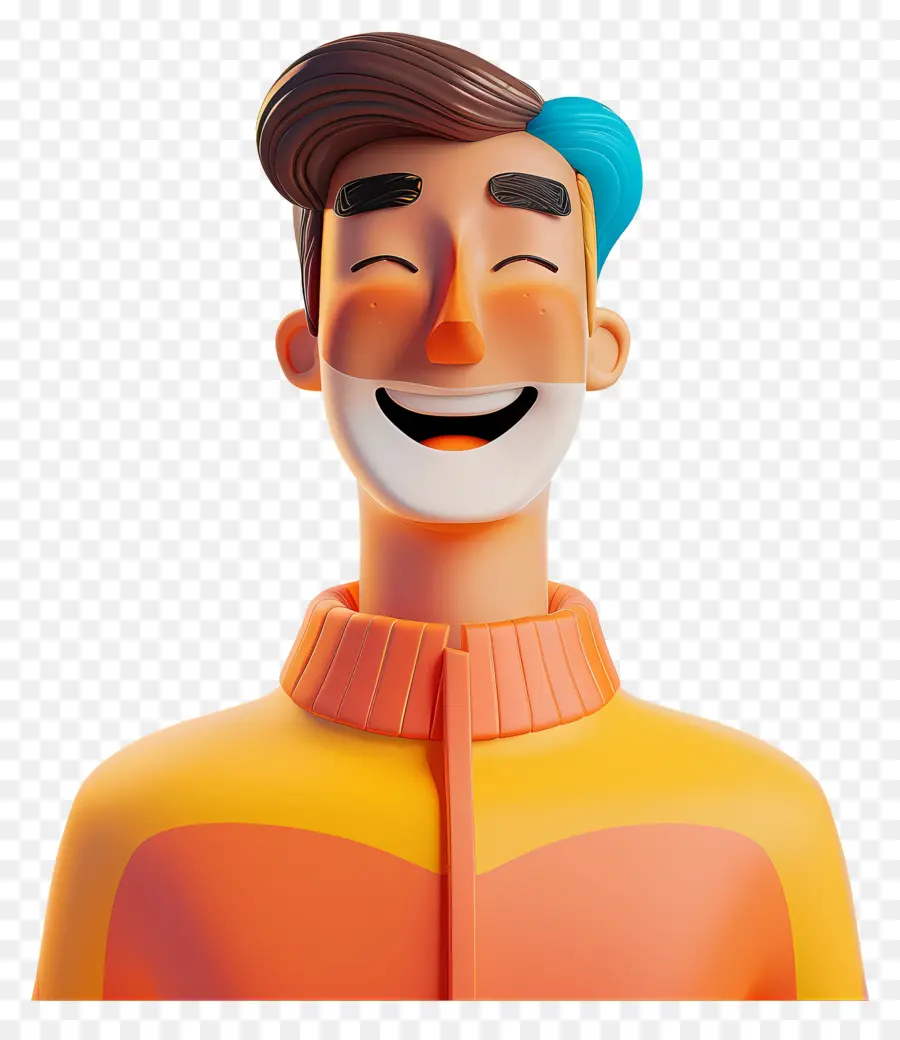 Pessoas Felizes，Homem De Desenho Animado 3d PNG