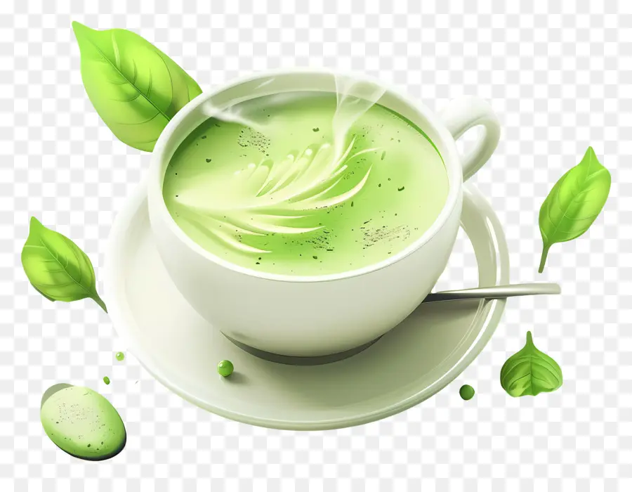 Chá Verde Matcha，Chá Verde PNG