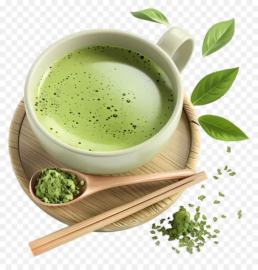 Chá Verde Matcha，Chá Matcha PNG