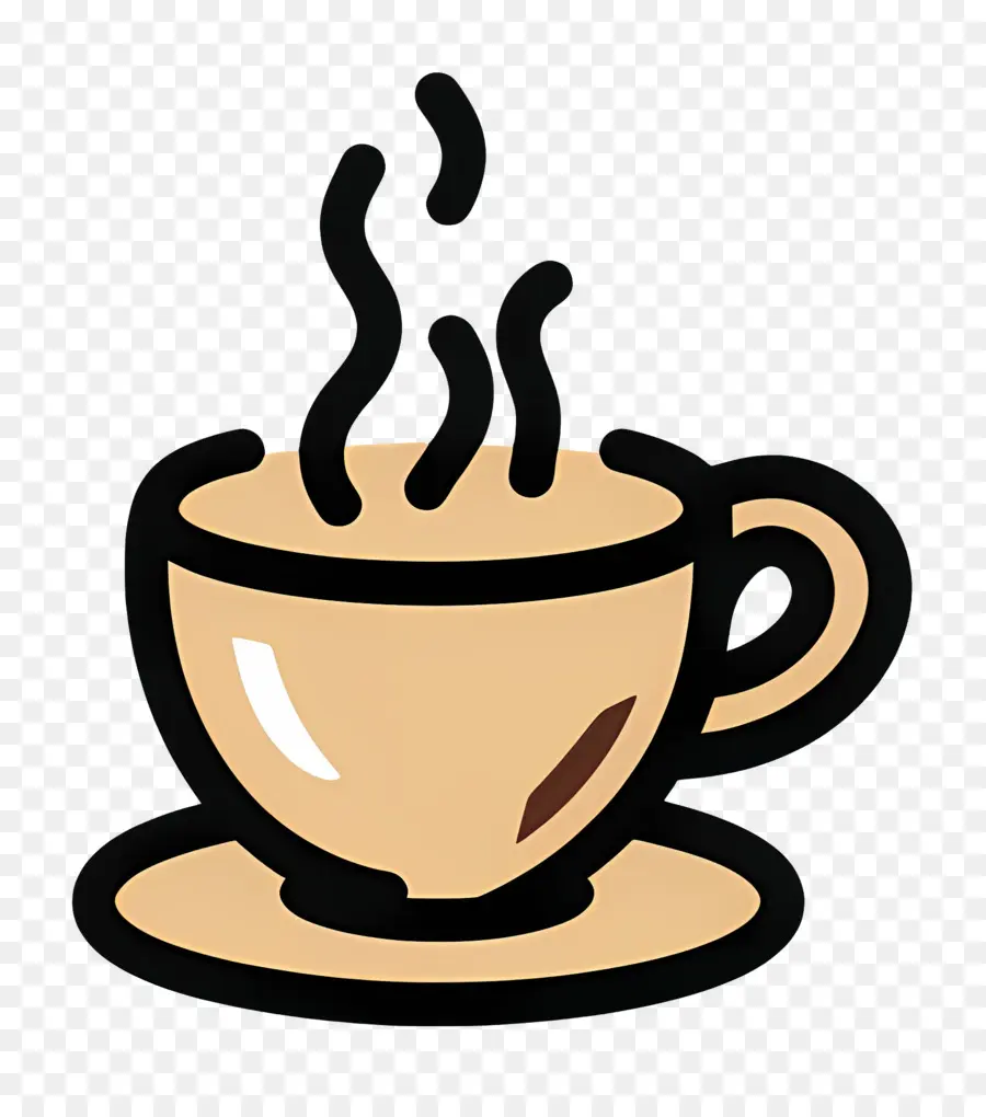 Logotipo Do Café，Copo Amarelo PNG