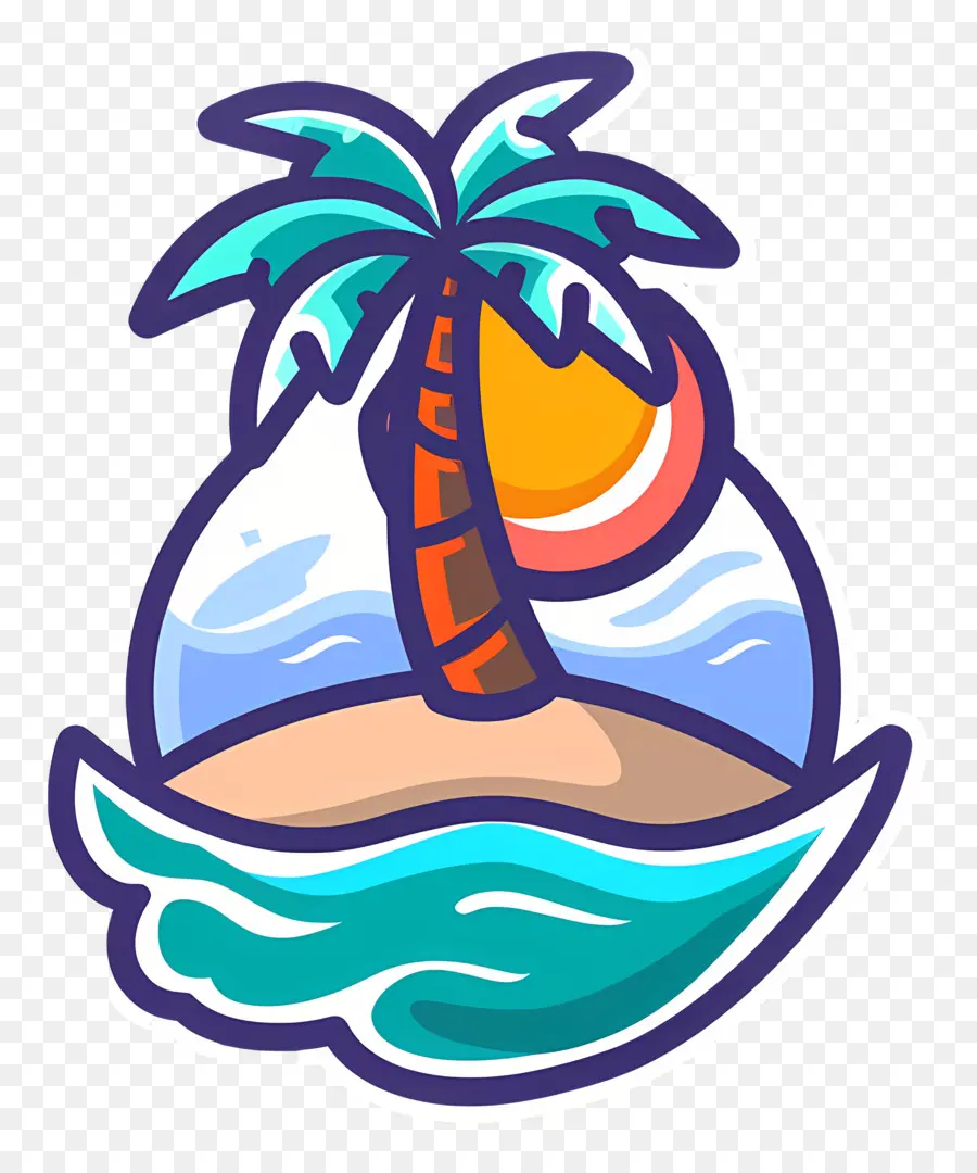 Logotipo Da Praia，Palmeira PNG