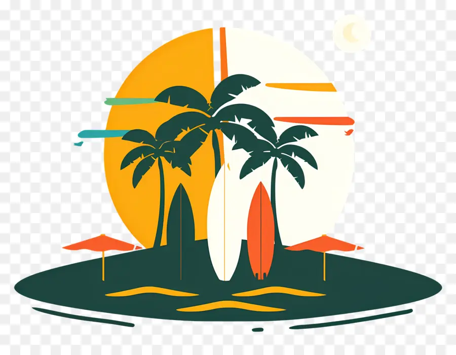 Logotipo Da Praia，Cena De Praia PNG