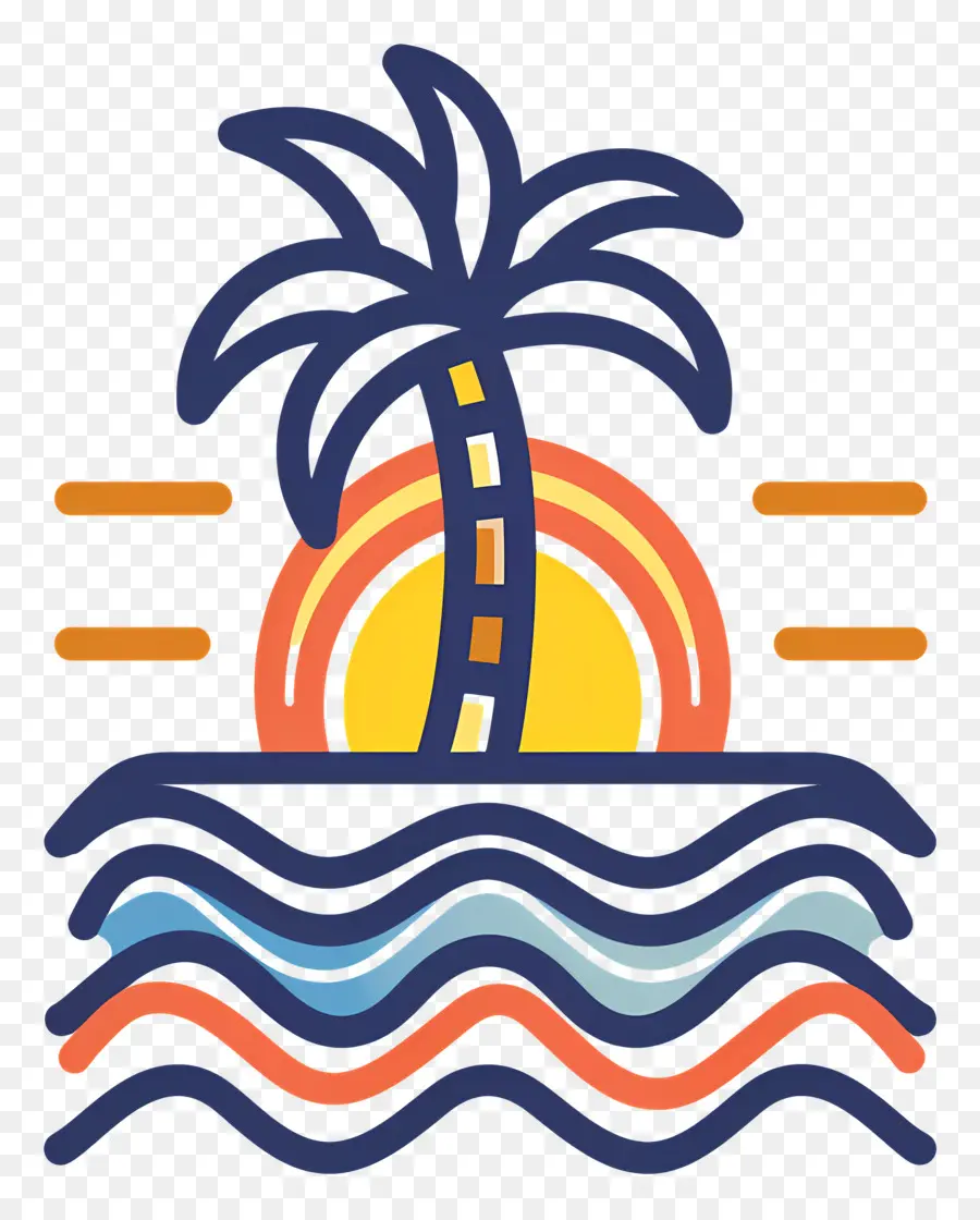 Logotipo Da Praia，Cena De Praia PNG