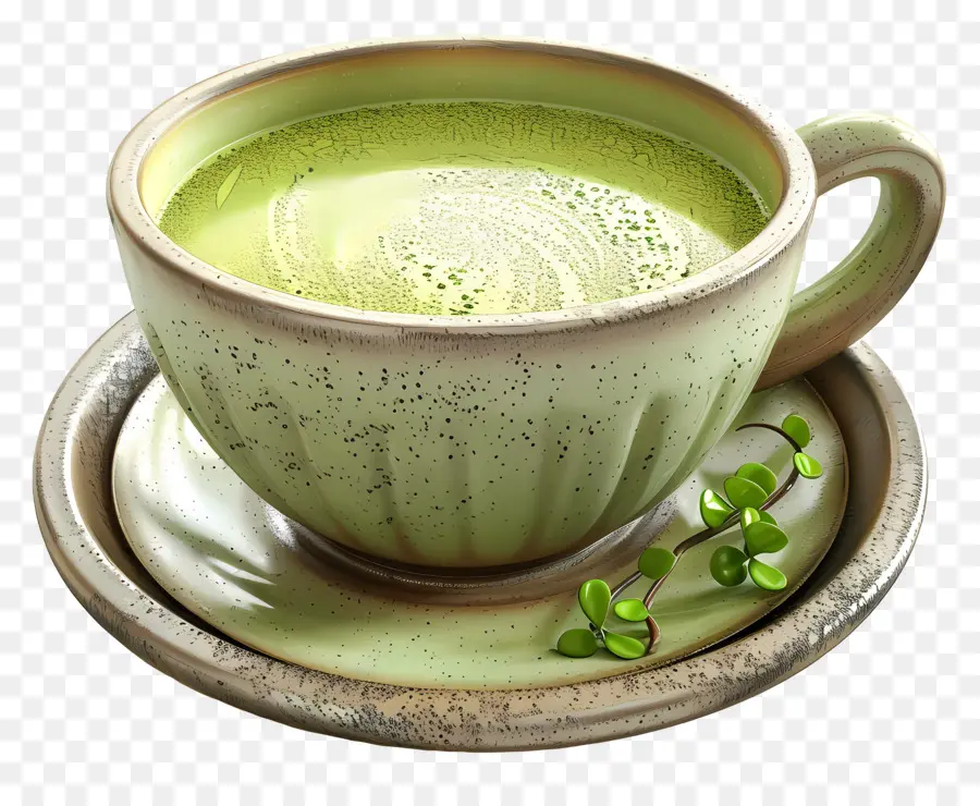 Chá Verde Matcha，Xícara De Chá Verde PNG