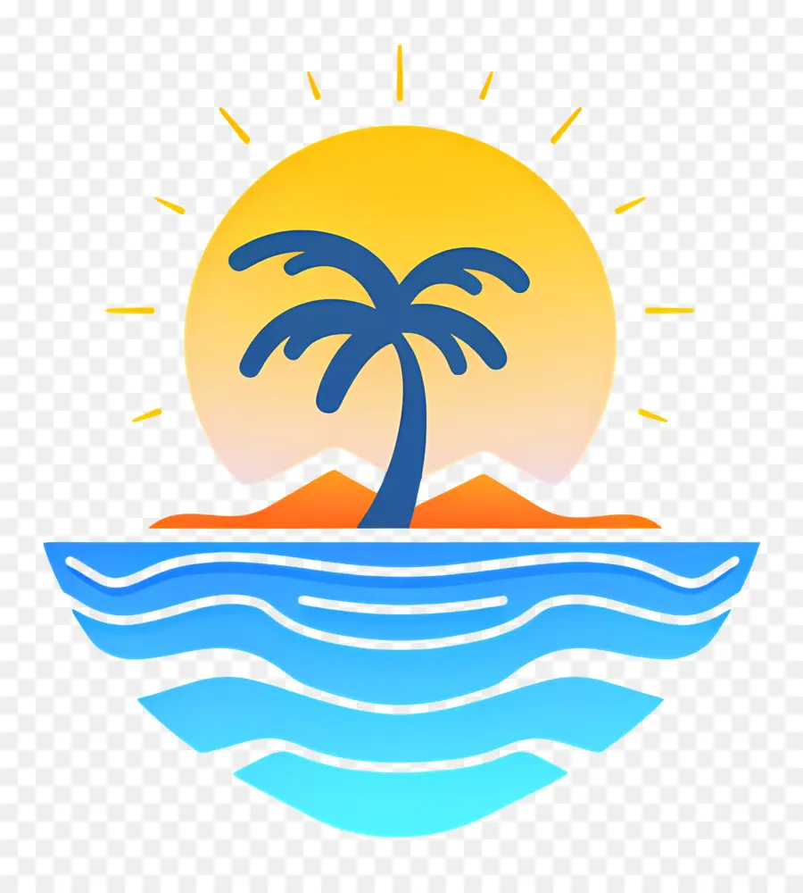 Logotipo Da Praia，Cena De Praia PNG