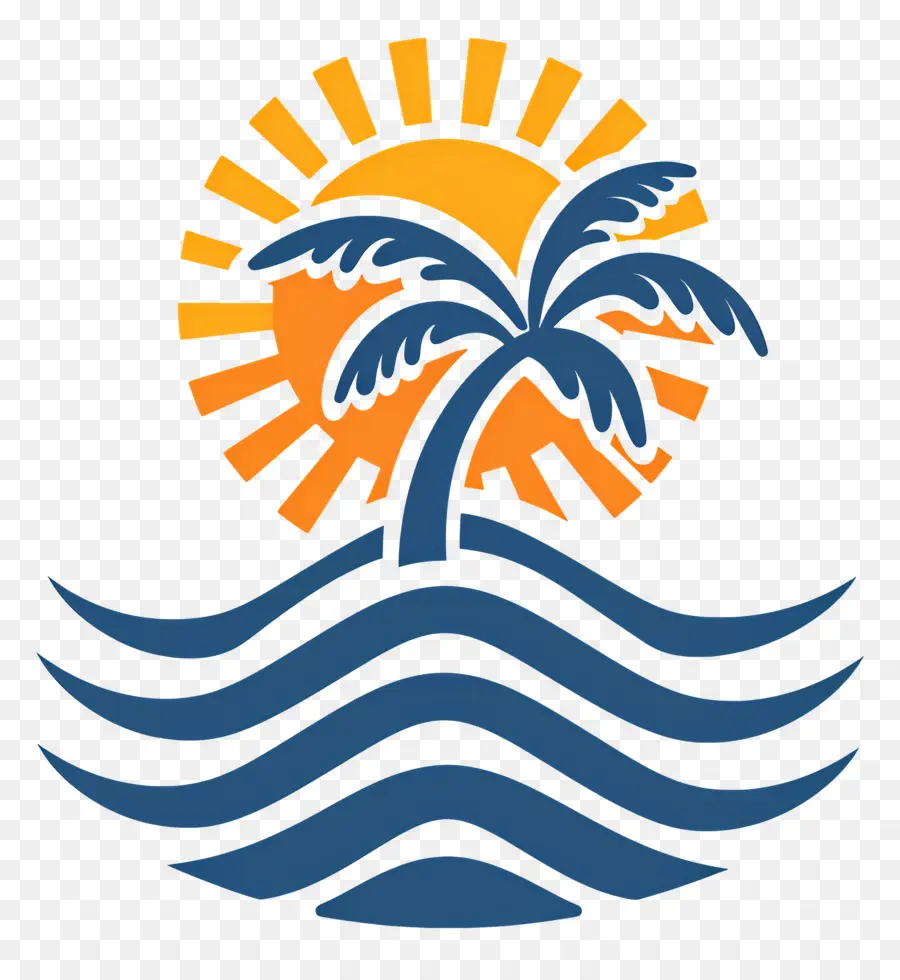 Logotipo Da Praia，Cena De Praia PNG