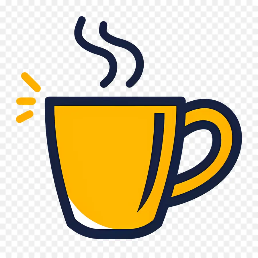 Logotipo Do Café，Copo Amarelo PNG