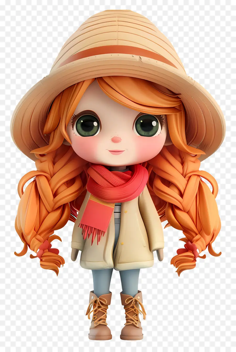 Garota Chibi，Menina Com Chapéu PNG