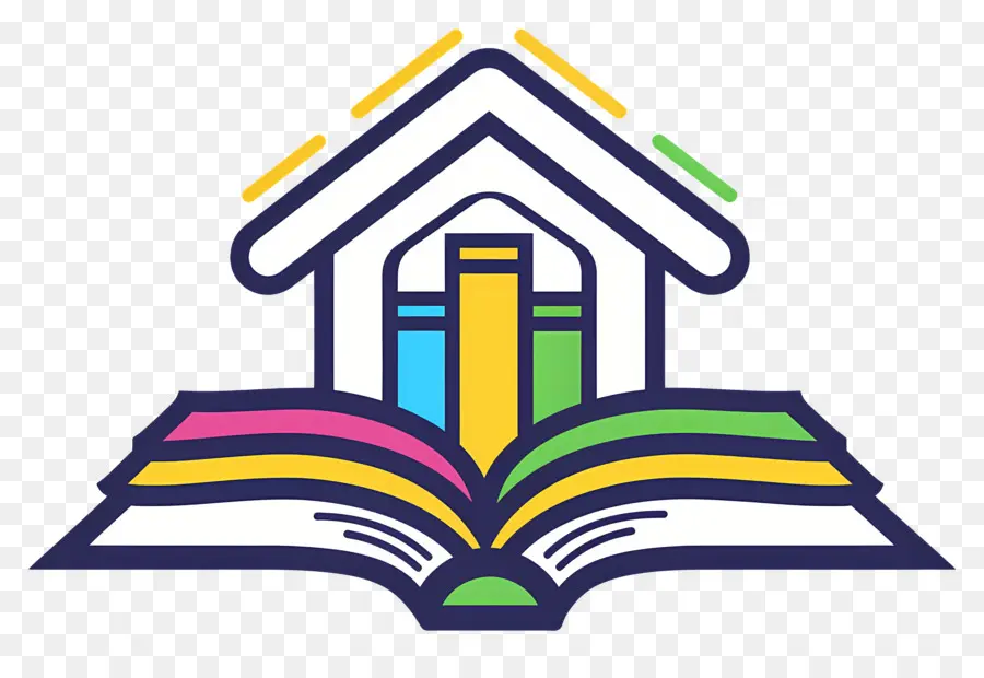 Logotipo Do Livro，Livro E Casa PNG