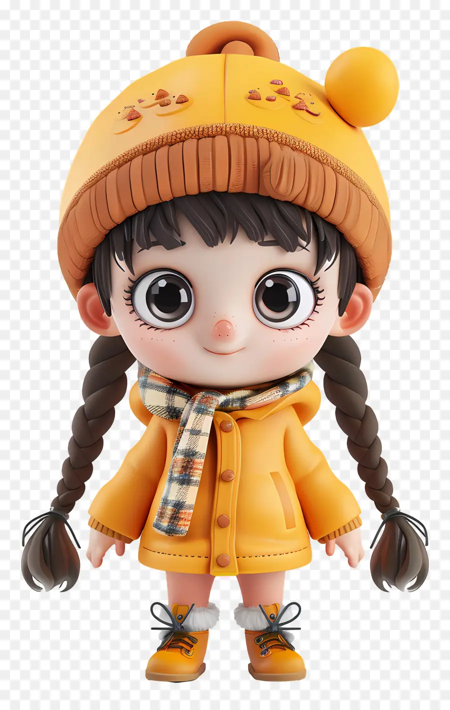 Garota Chibi，Personagem De Desenho Animado 3d PNG