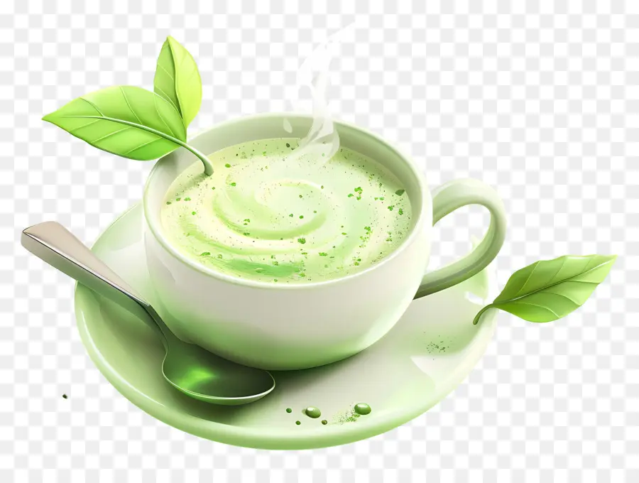 Chá Verde Matcha，Xícara De Chá Verde PNG