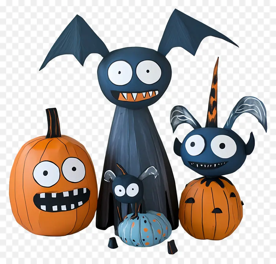 Elementos Do Dia Das Bruxas，Criaturas De Halloween PNG