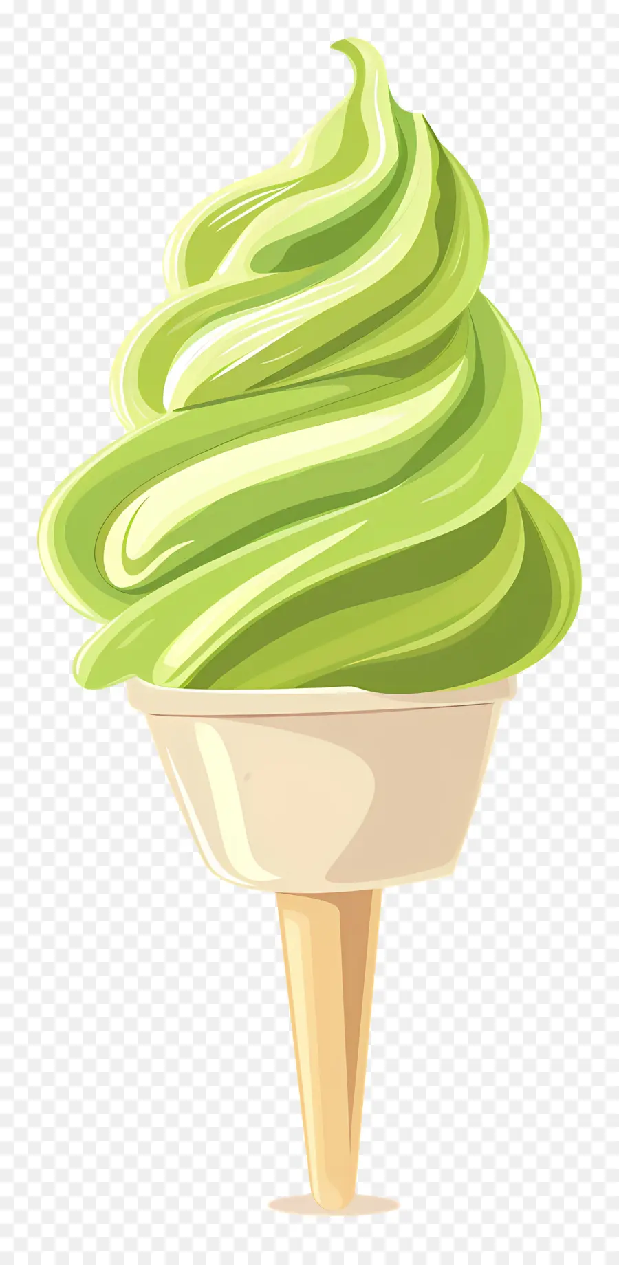 Sorvete Matcha，Casquinha De Sorvete PNG