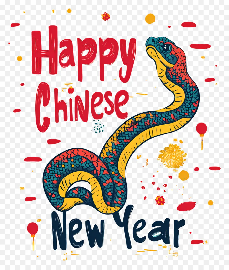 Ano Novo Chinês，Cobra Do Ano Novo Chinês PNG