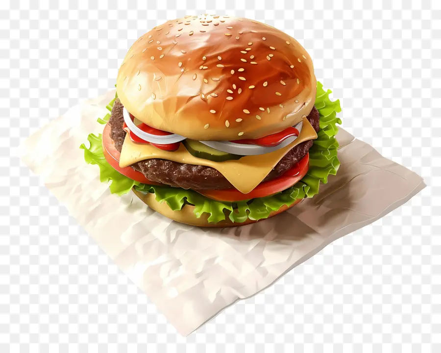 Hambúrguer Simples，X Burger PNG