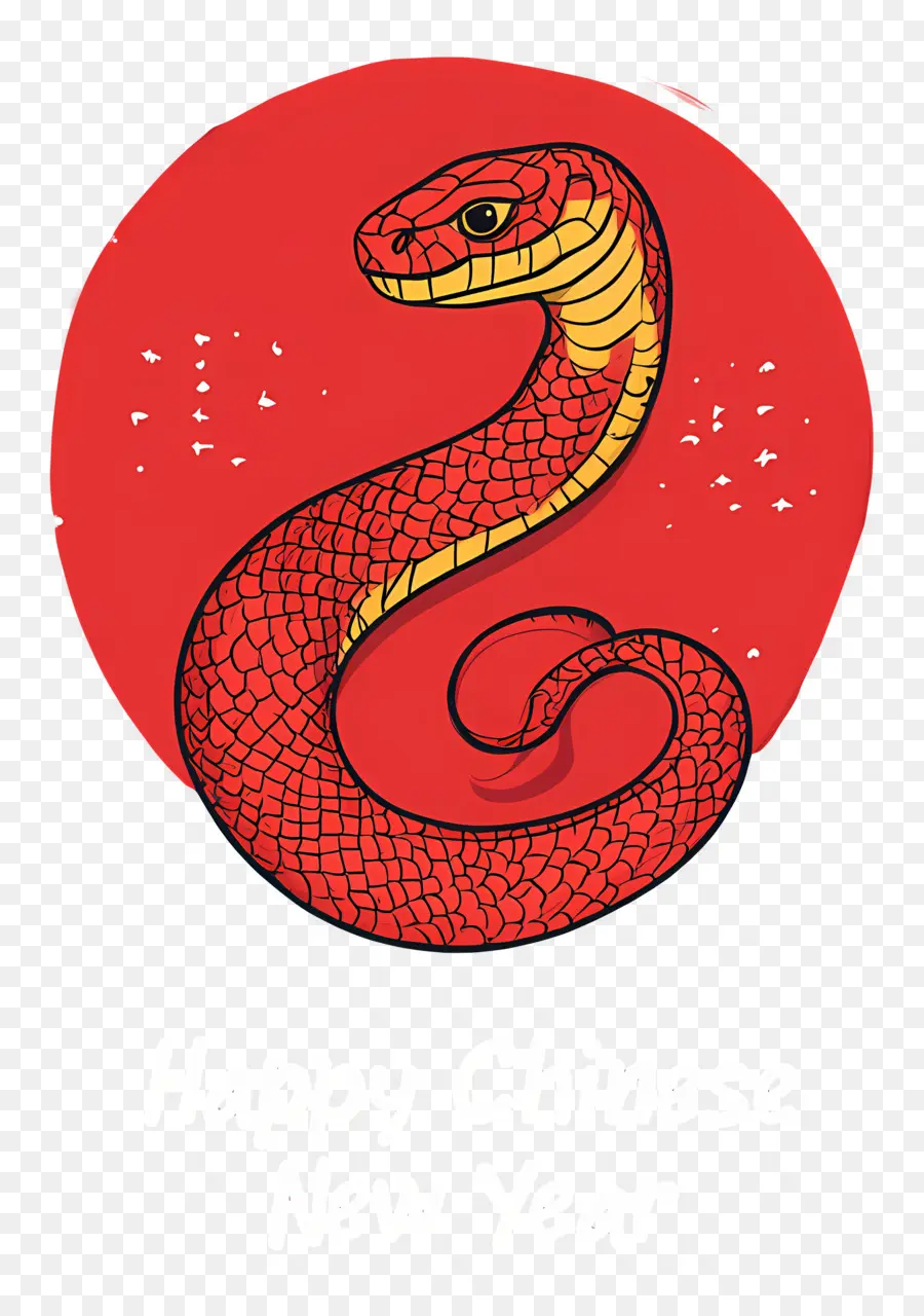 Ano Novo Chinês，Cobra Vermelha PNG