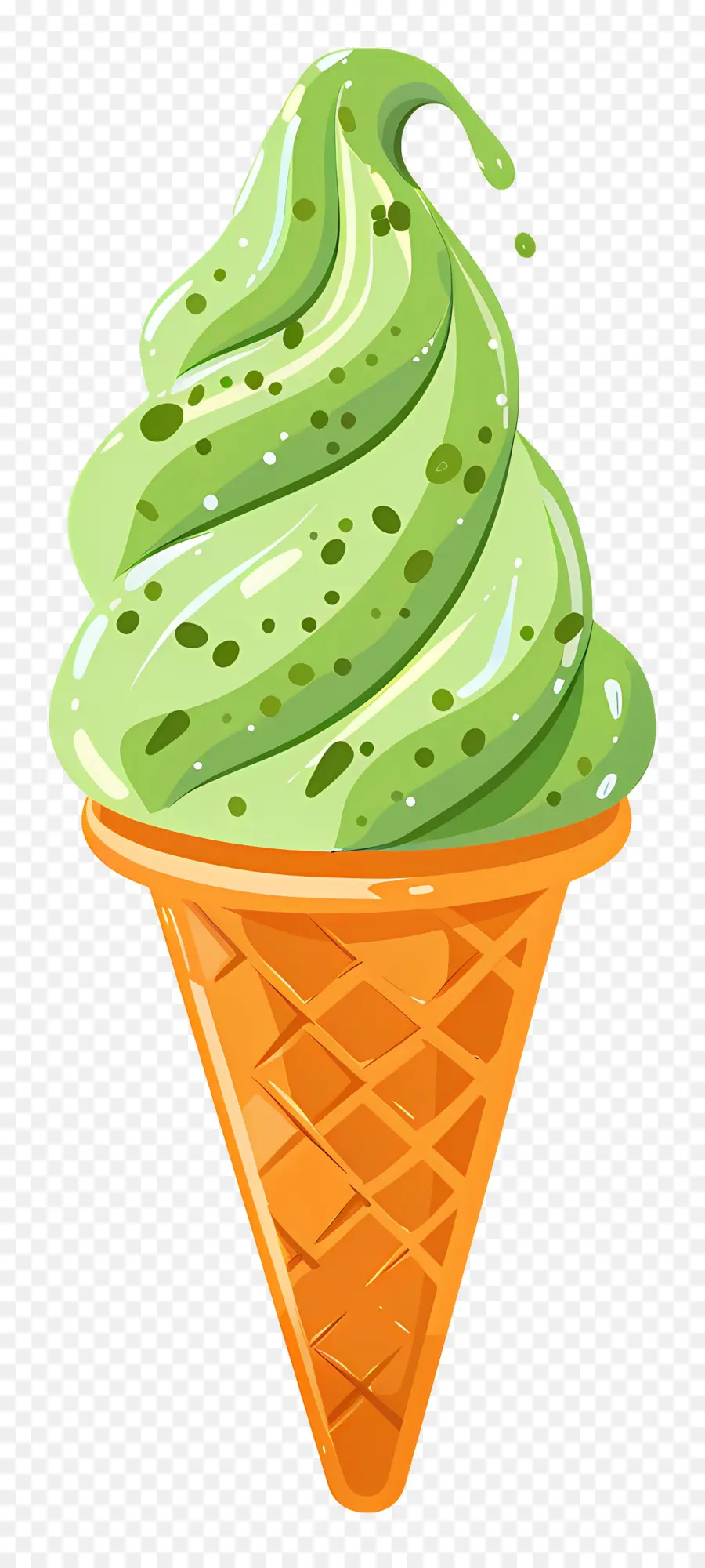 Sorvete Matcha，Casquinha De Sorvete PNG