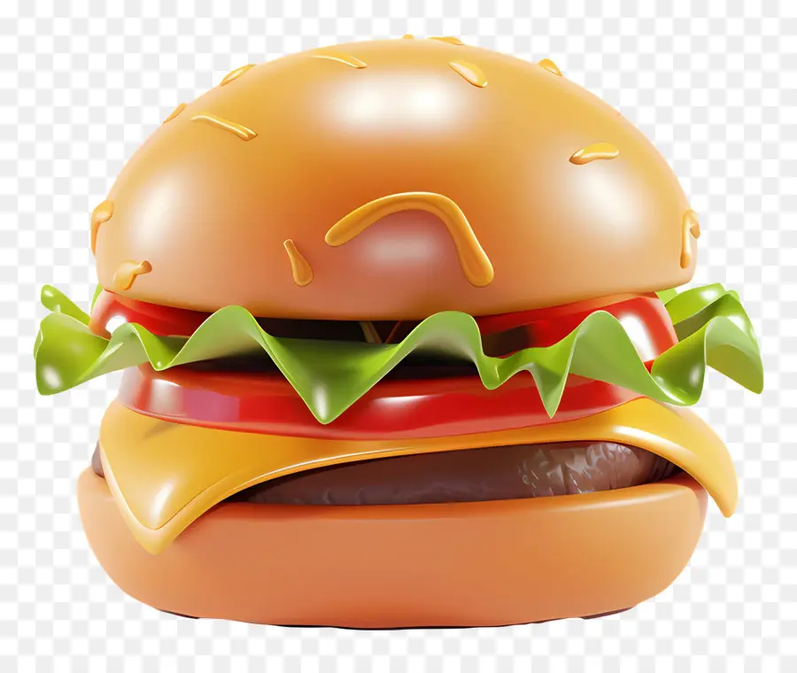 Hambúrguer Simples，Cheeseburger Duplo PNG