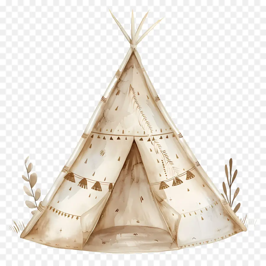 Cabana Em Aquarela，Tenda Teepee PNG