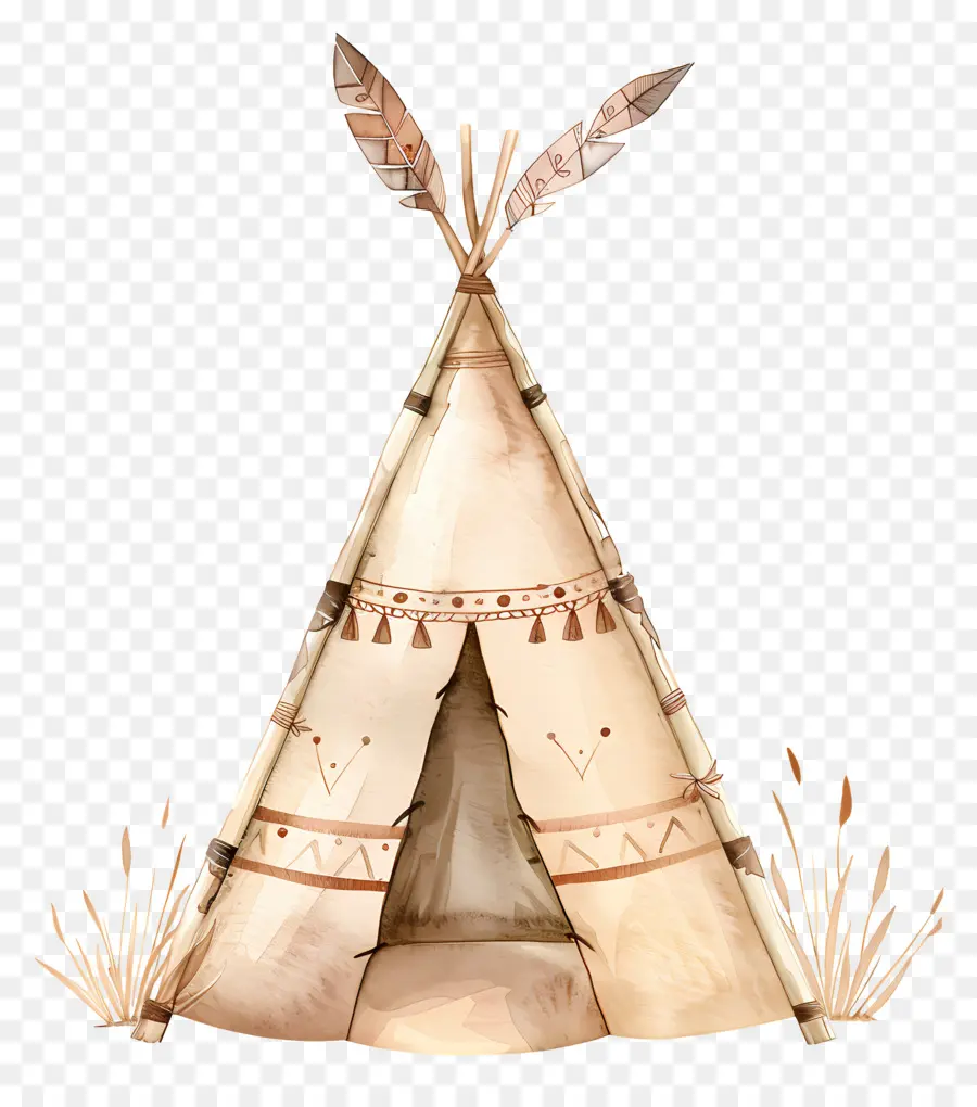 Cabana Em Aquarela，Tenda Teepee PNG