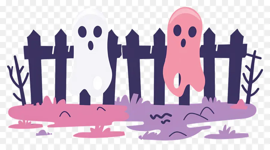 Cerca De Halloween，Fantasmas Por Cerca PNG