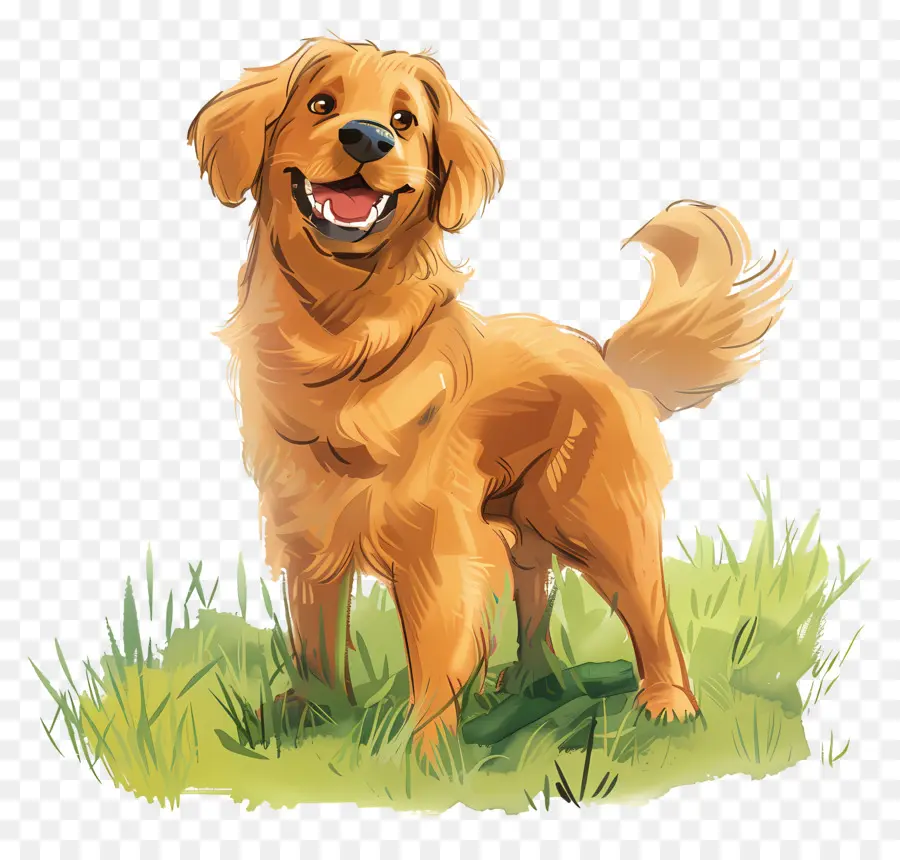 Cão Golden Retriever，Golden Retriever PNG