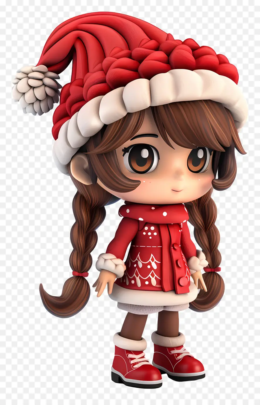 Garota Chibi，Garota De Natal PNG